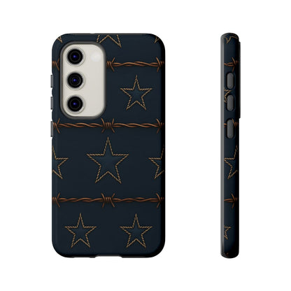 Navy Stars + Barbed Wire Tough Case