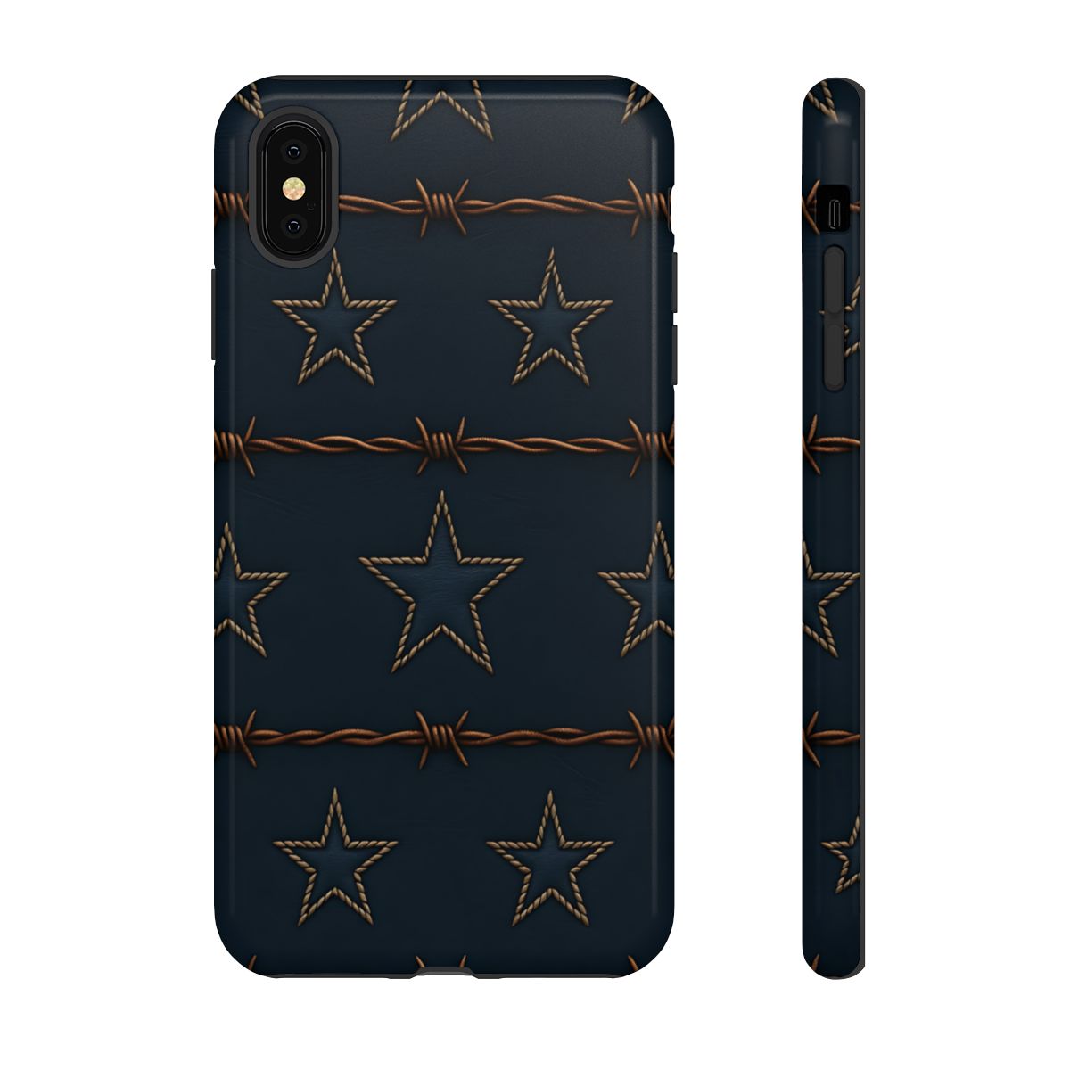 Navy Stars + Barbed Wire Tough Case