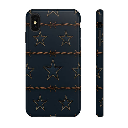 Navy Stars + Barbed Wire Tough Case