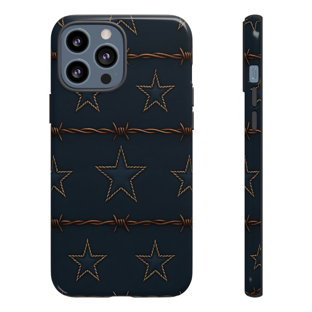 Navy Stars + Barbed Wire Tough Case
