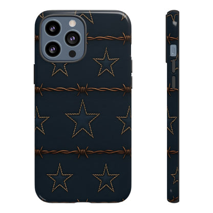 Navy Stars + Barbed Wire Tough Case