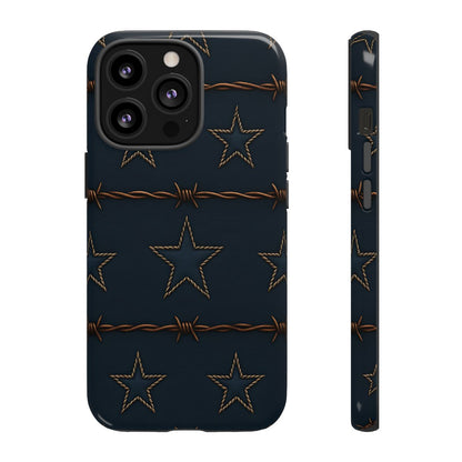 Navy Stars + Barbed Wire Tough Case