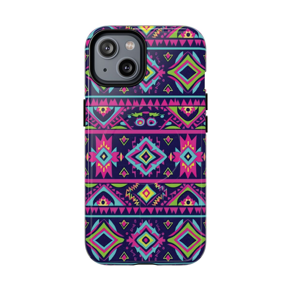 Neon Aztec Magnetic Case
