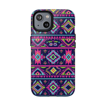 Neon Aztec Magnetic Case