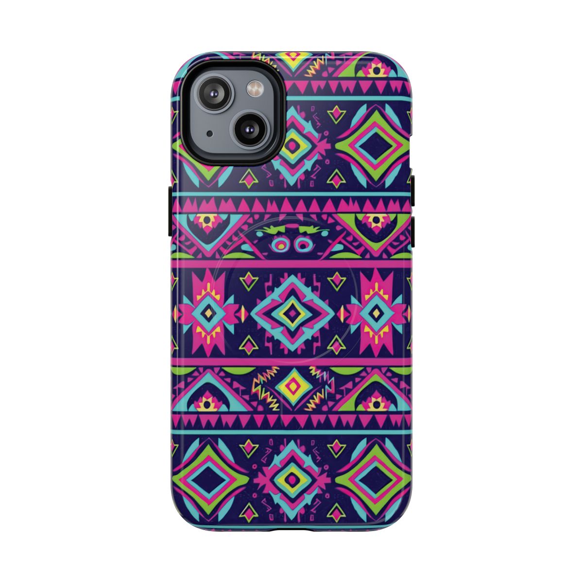 Neon Aztec Magnetic Case
