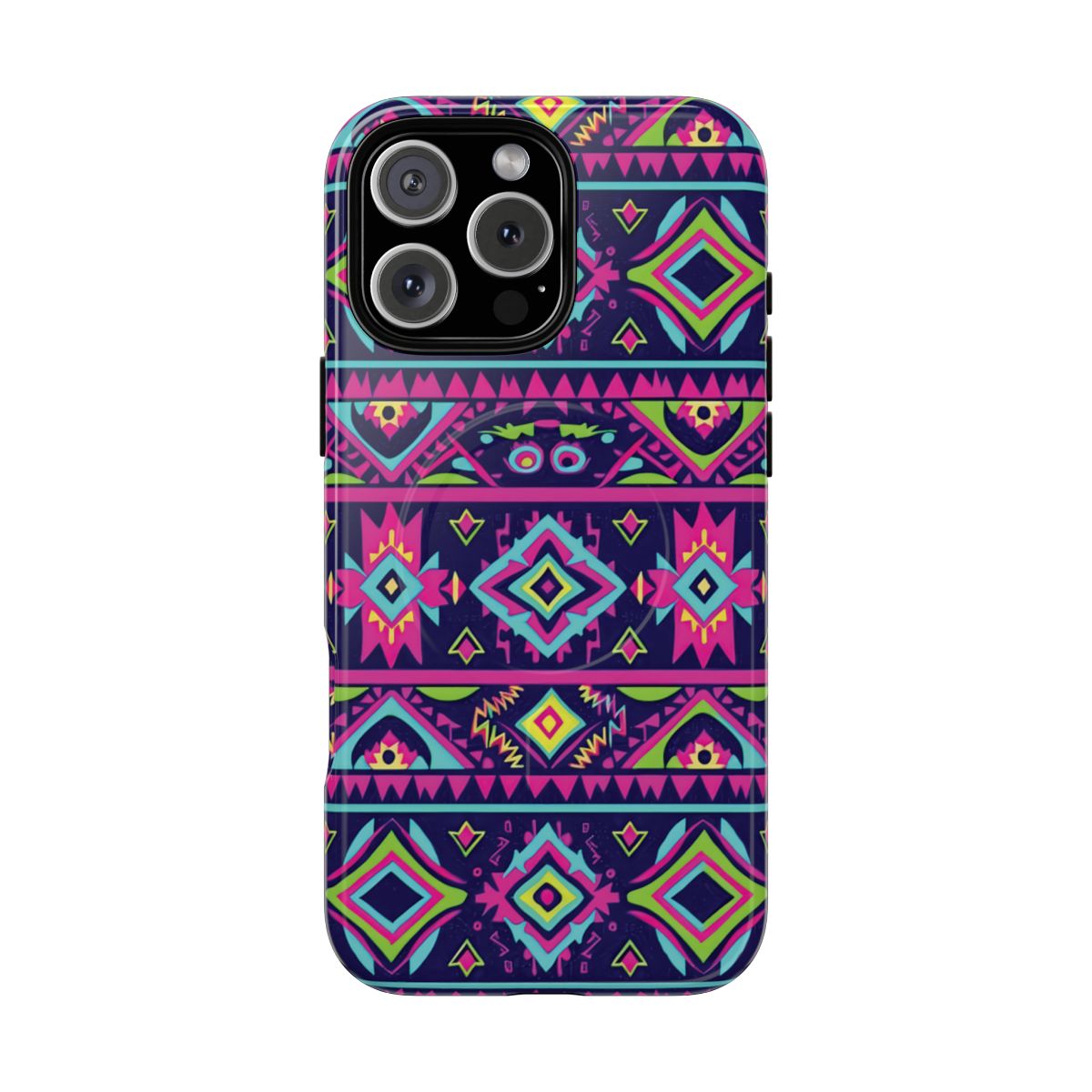 Neon Aztec Magnetic Case
