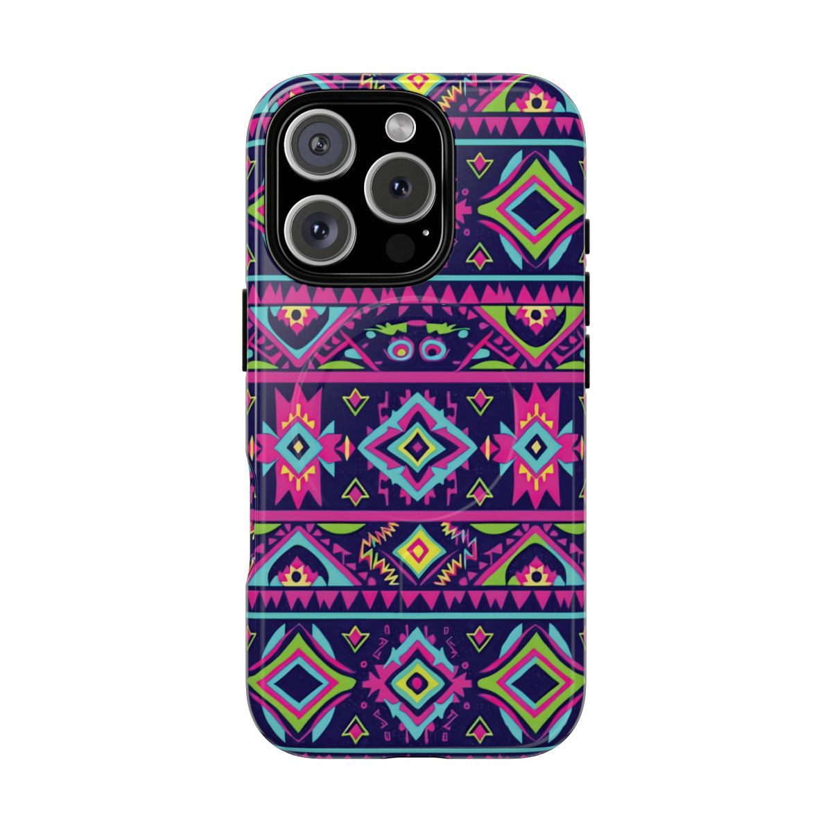 Neon Aztec Magnetic Case