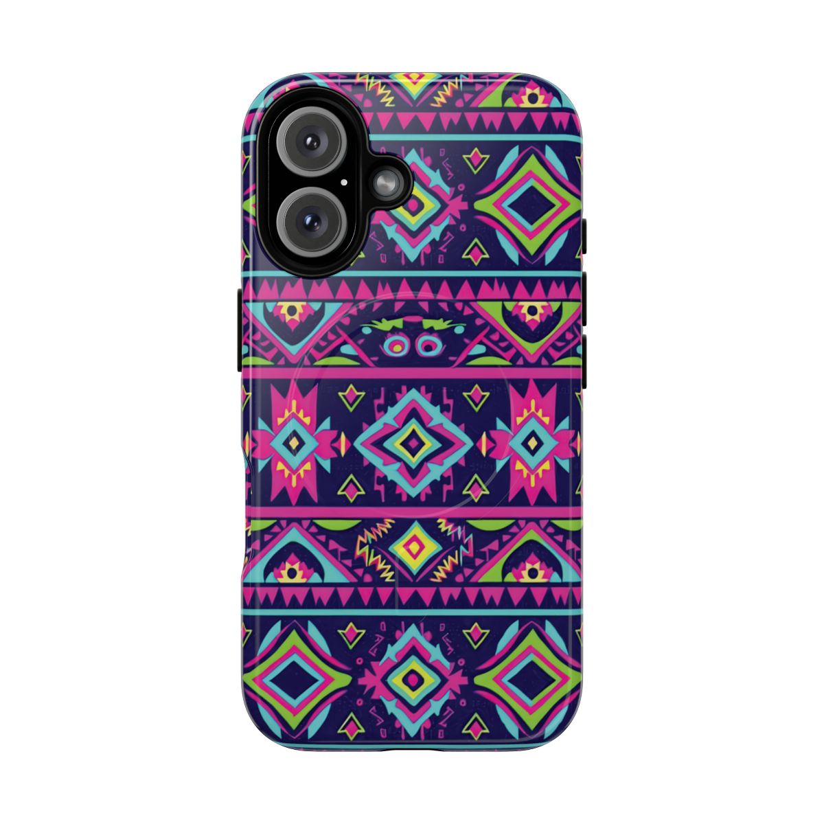 Neon Aztec Magnetic Case
