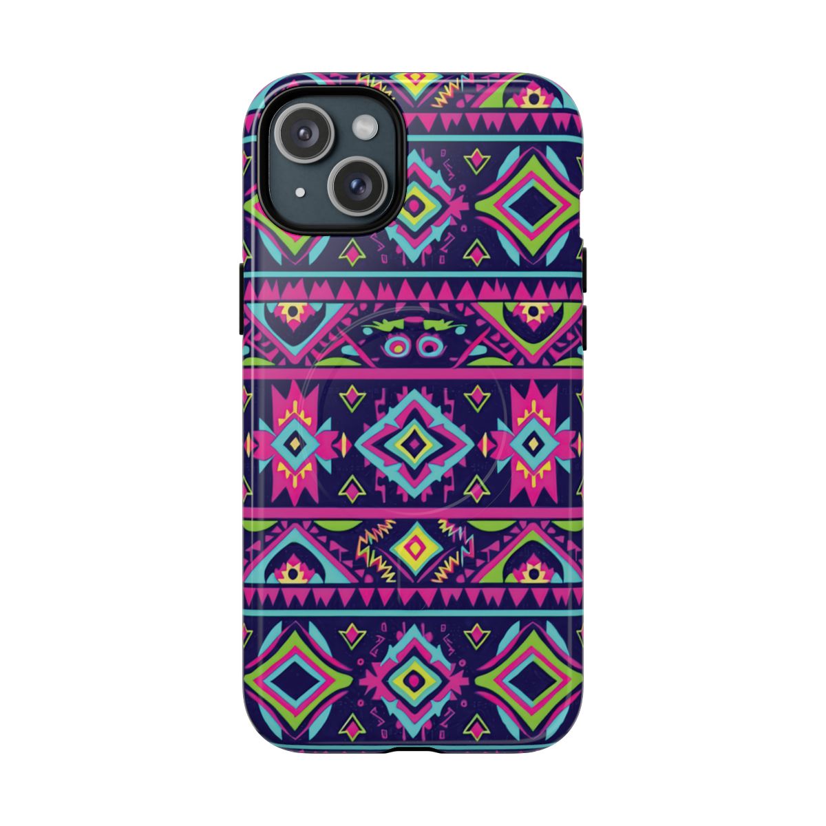 Neon Aztec Magnetic Case