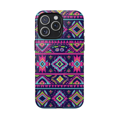 Neon Aztec Magnetic Case