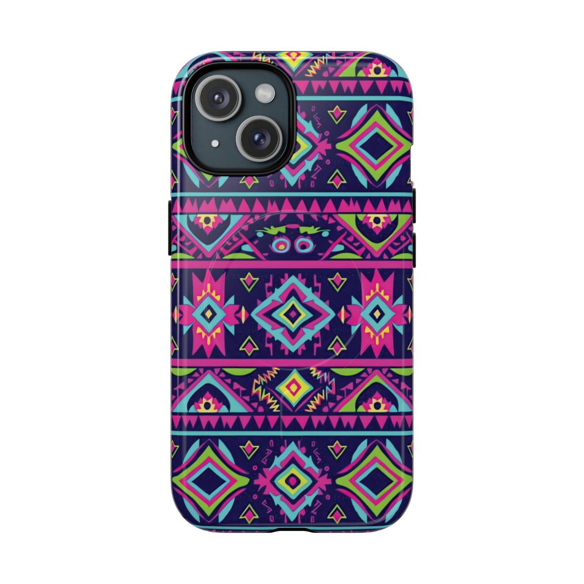 Neon Aztec Magnetic Case