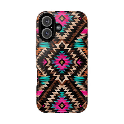 Neon Aztec Rug Magnetic Case