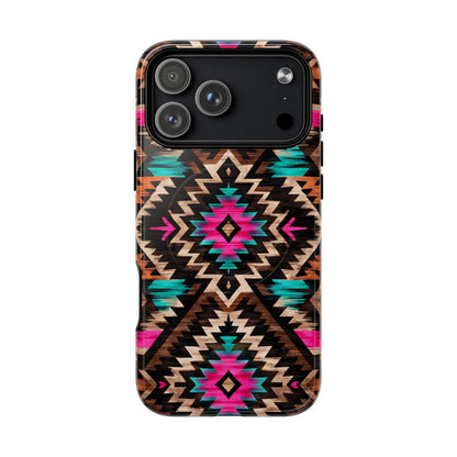 Neon Aztec Rug Magnetic Case