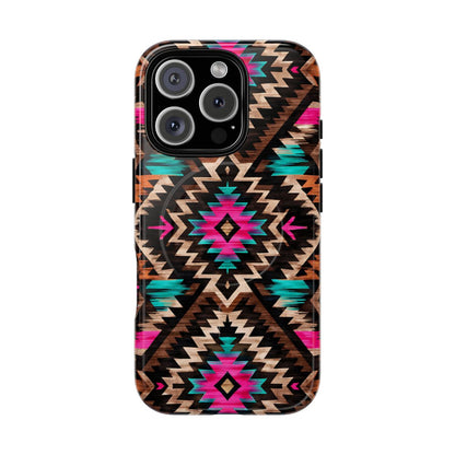 Neon Aztec Rug Magnetic Case
