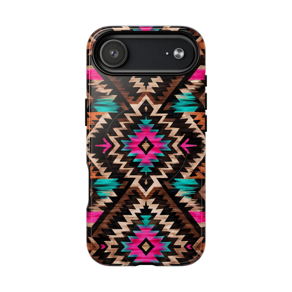 Neon Aztec Rug Magnetic Case