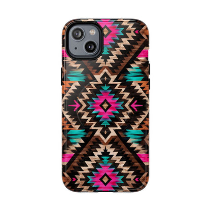 Neon Aztec Rug Magnetic Case