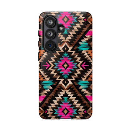 Neon Aztec Rug Tough Case