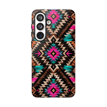 Neon Aztec Rug Tough Case