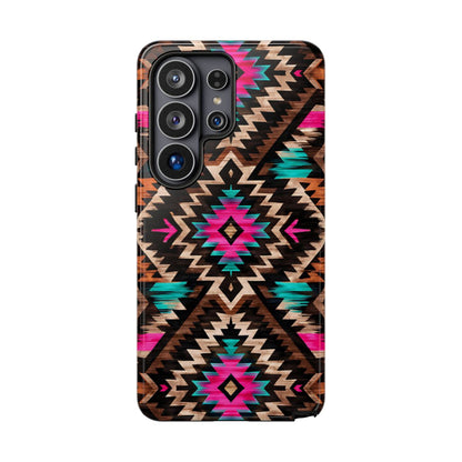 Neon Aztec Rug Tough Case