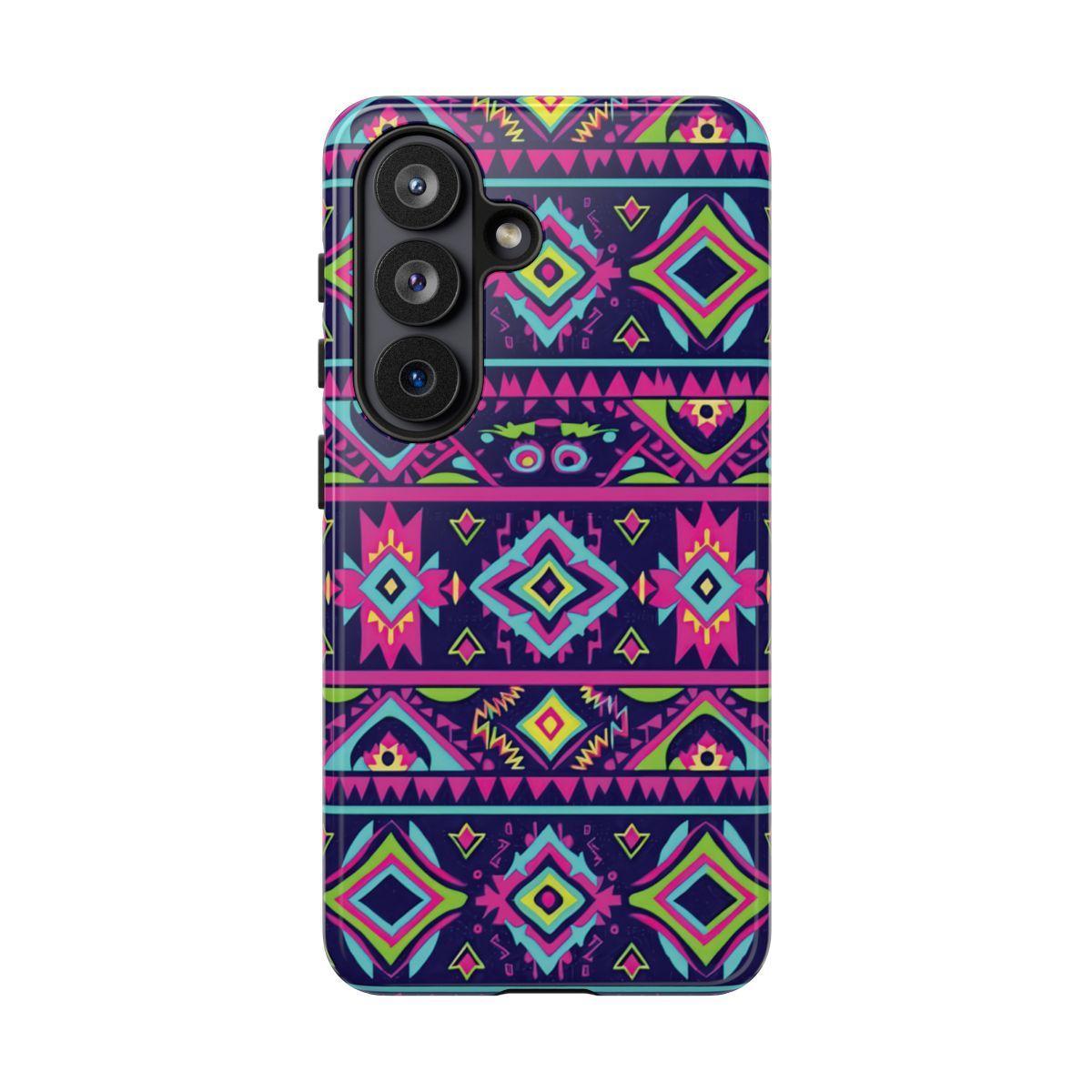 Neon Aztec Tough Case
