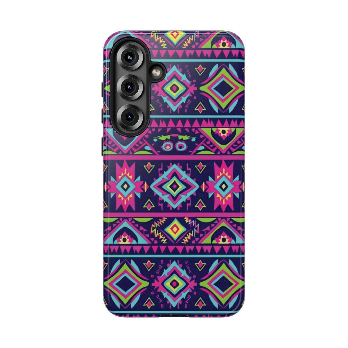 Neon Aztec Tough Case
