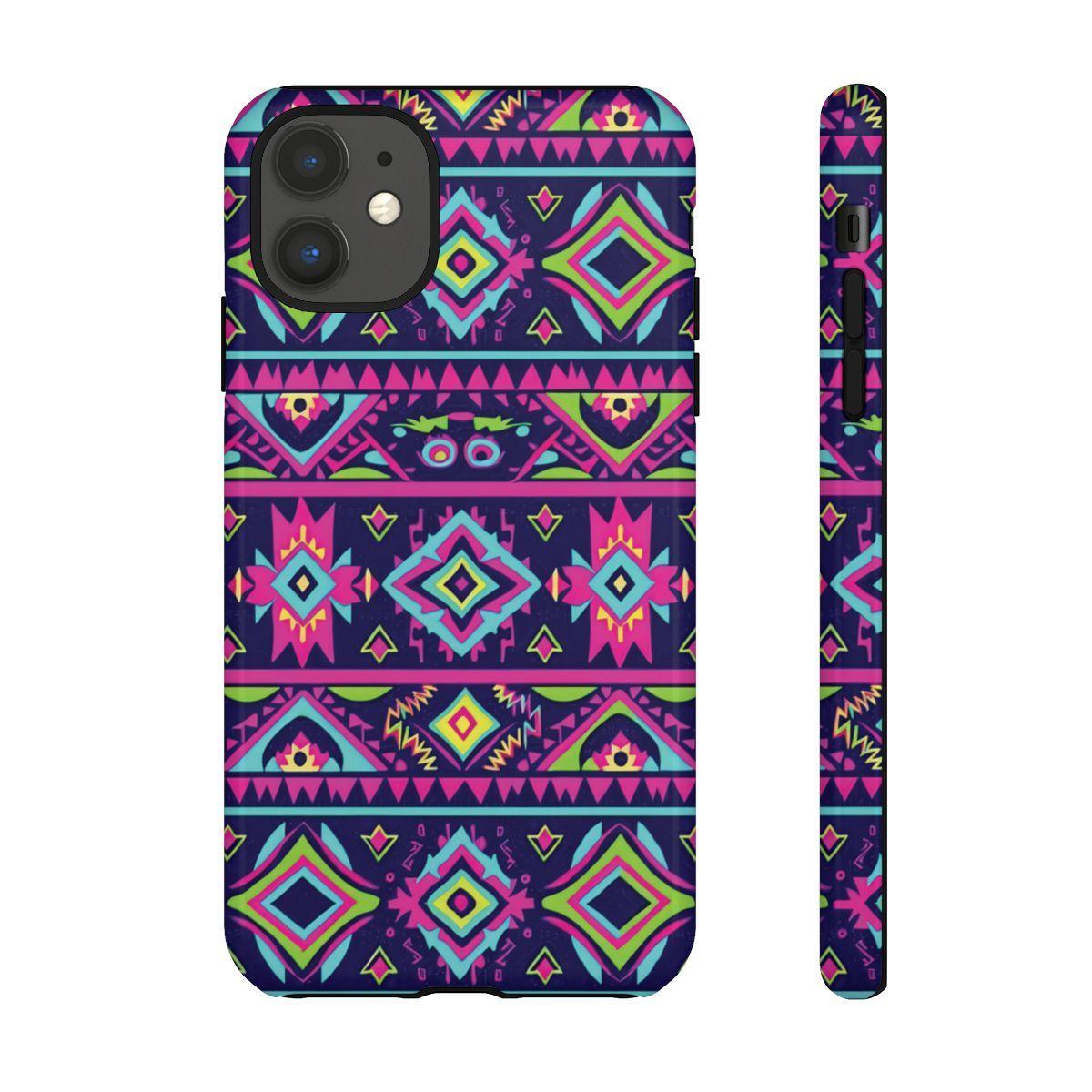 Neon Aztec Tough Case