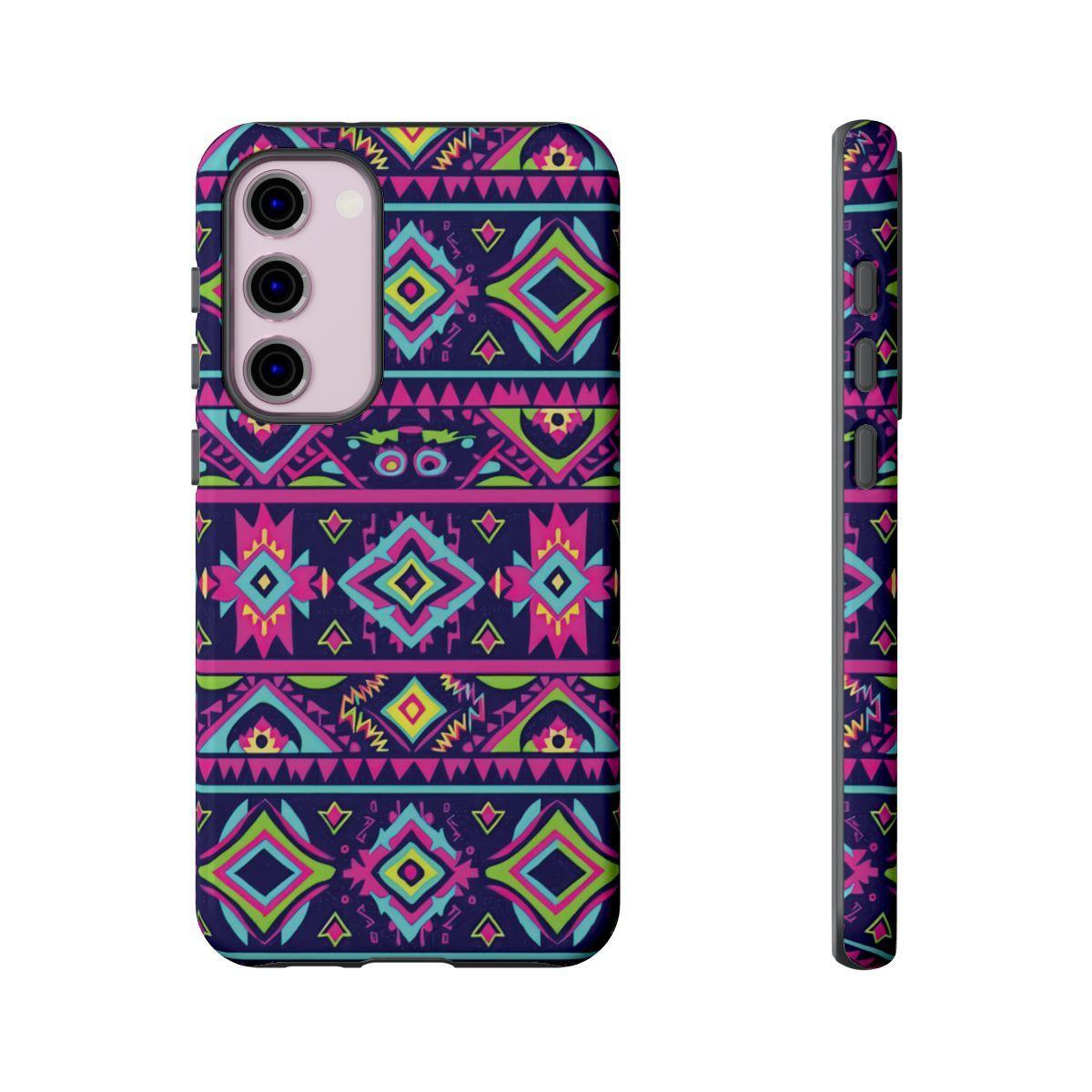 Neon Aztec Tough Case