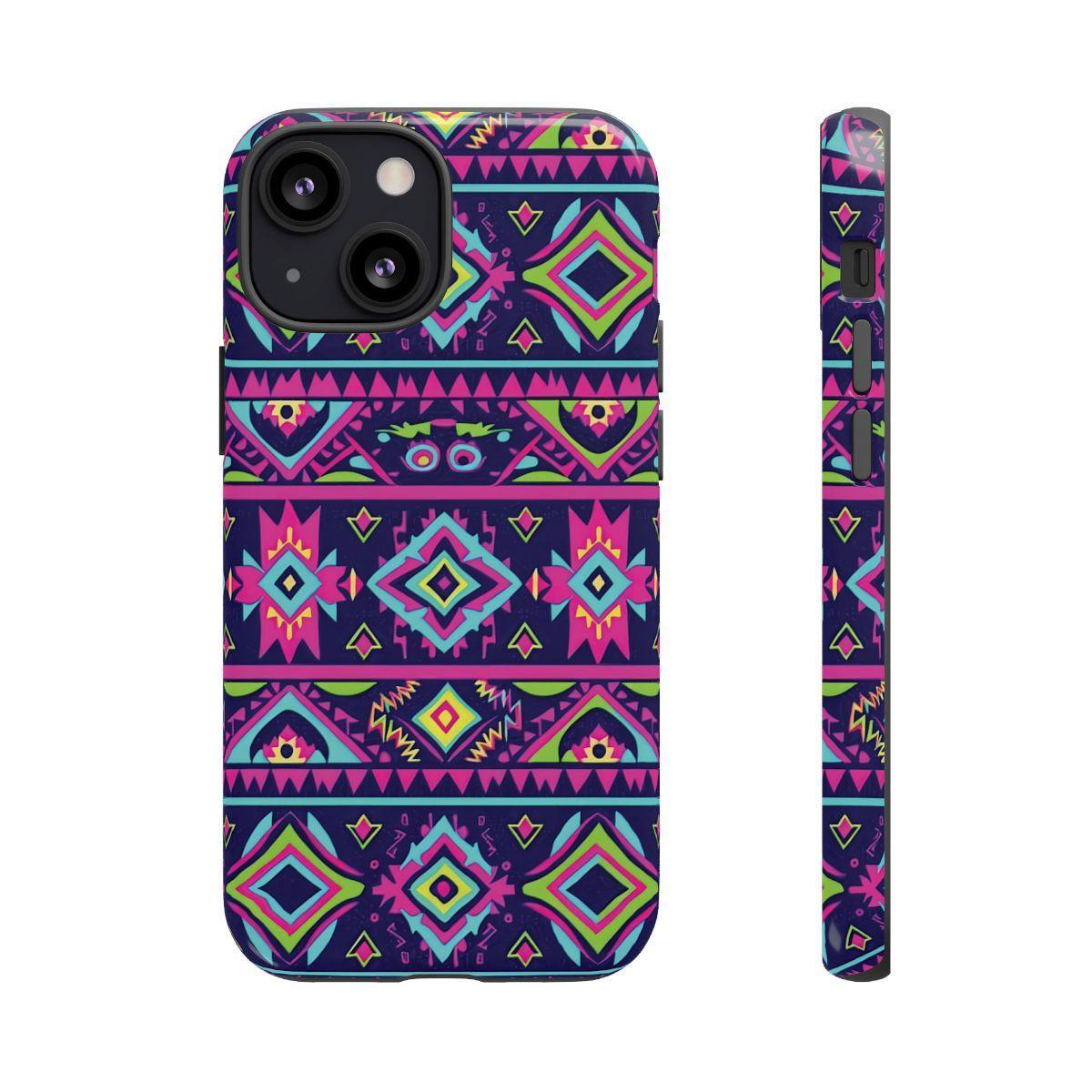 Neon Aztec Tough Case
