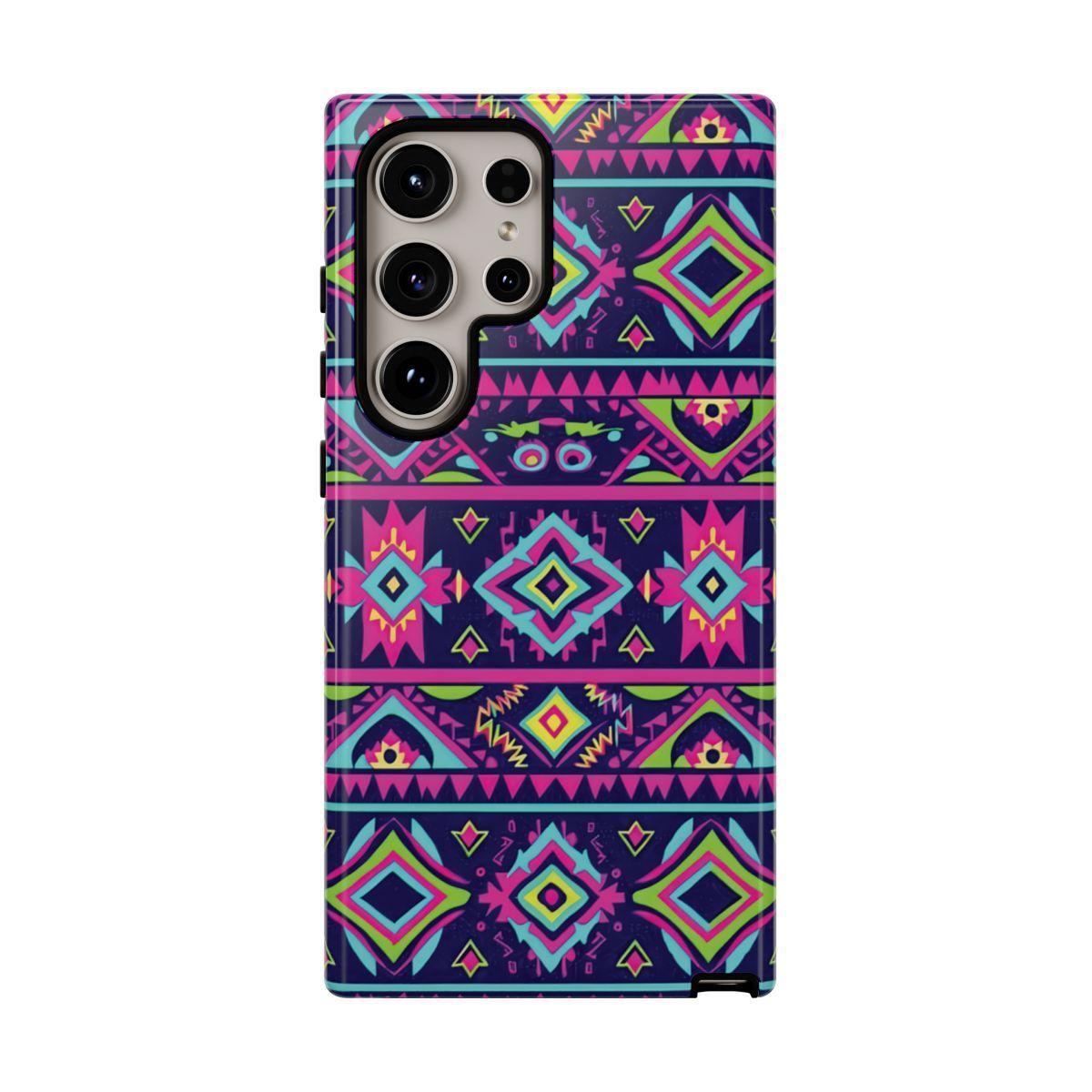 Neon Aztec Tough Case