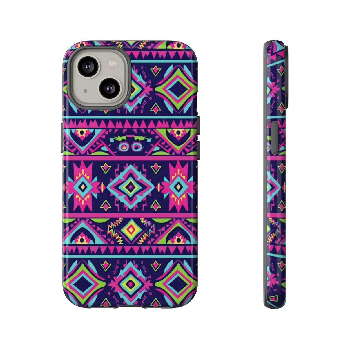 Neon Aztec Tough Case