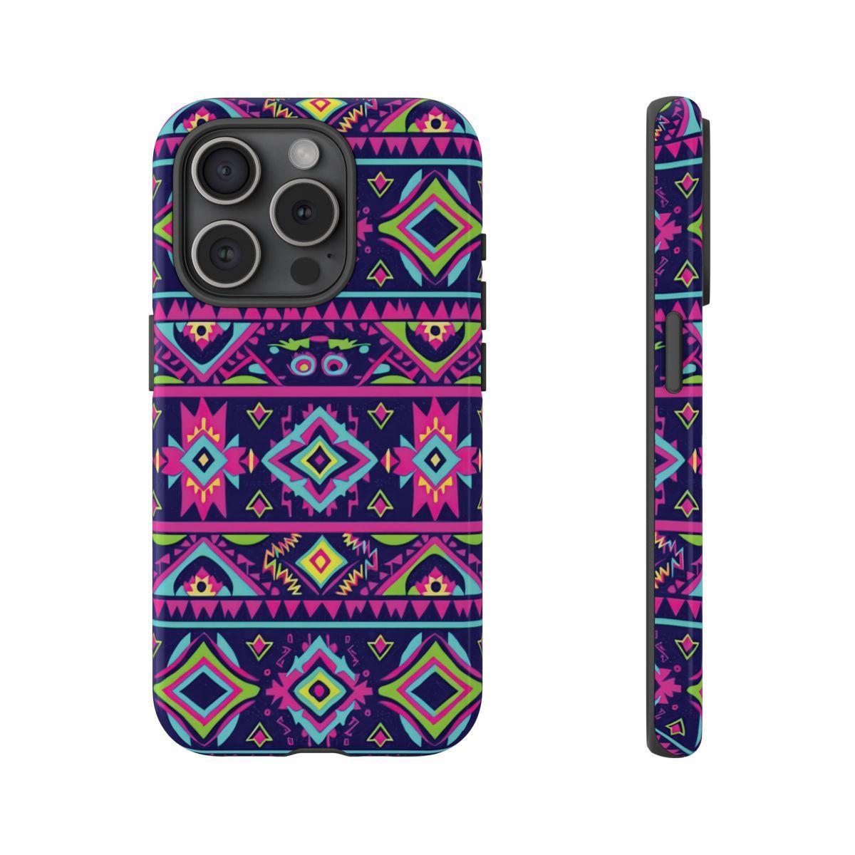 Neon Aztec Tough Case