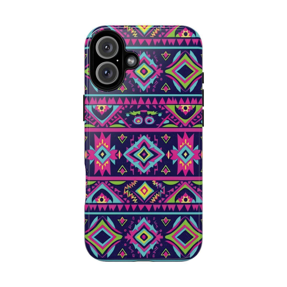 Neon Aztec Tough Case