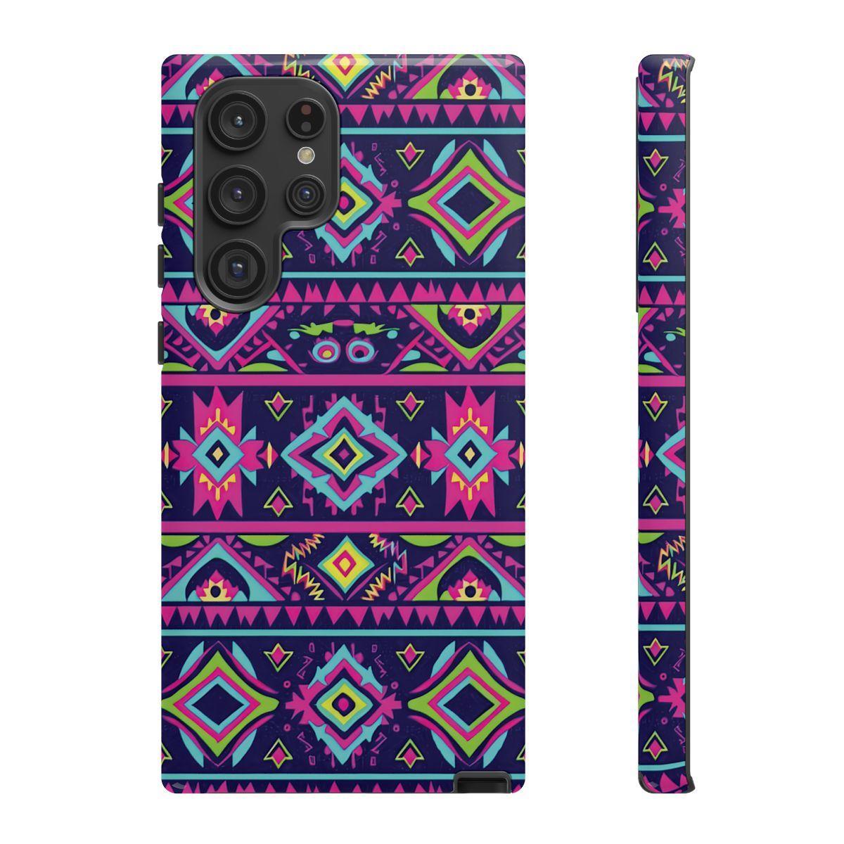 Neon Aztec Tough Case