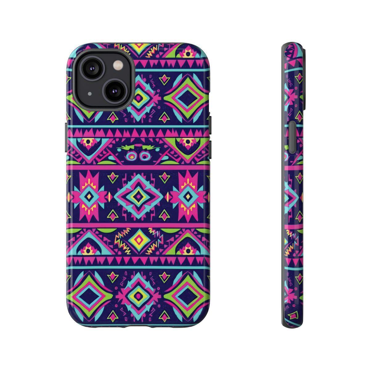 Neon Aztec Tough Case
