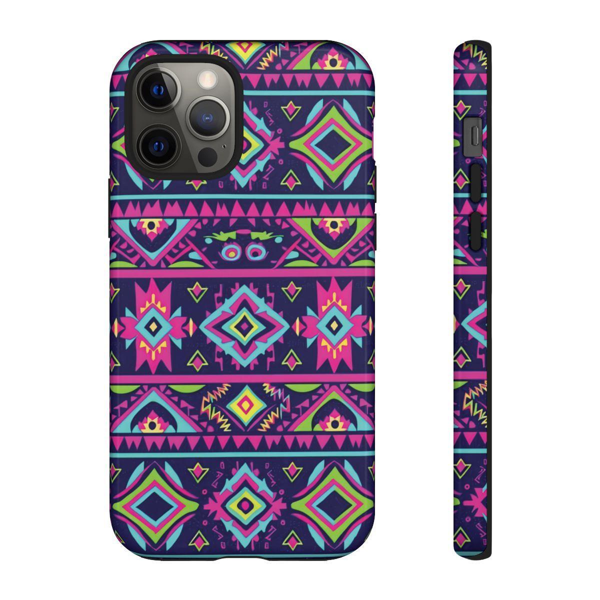 Neon Aztec Tough Case
