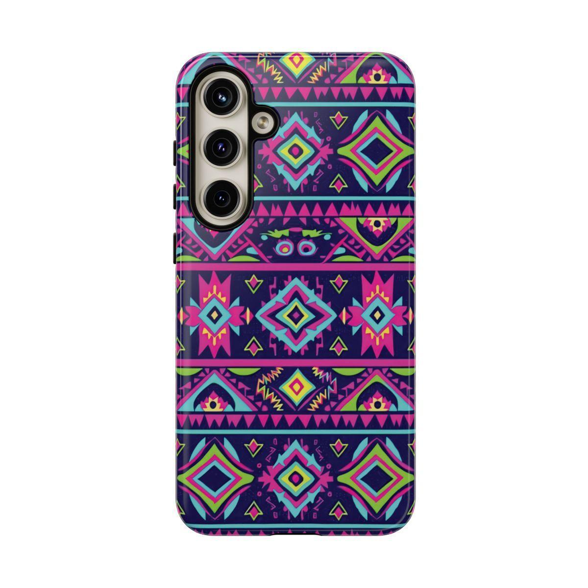 Neon Aztec Tough Case