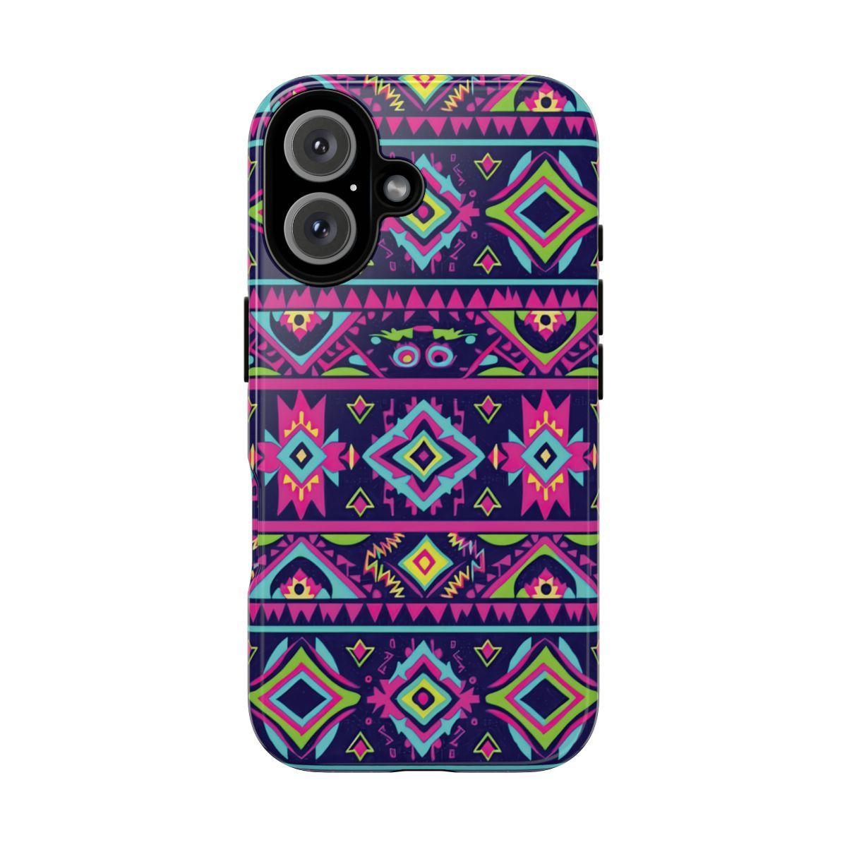 Neon Aztec Tough Case