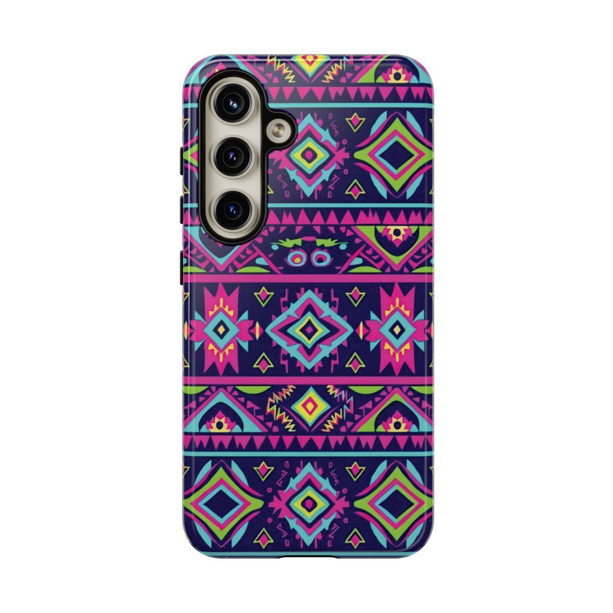 Neon Aztec Tough Case