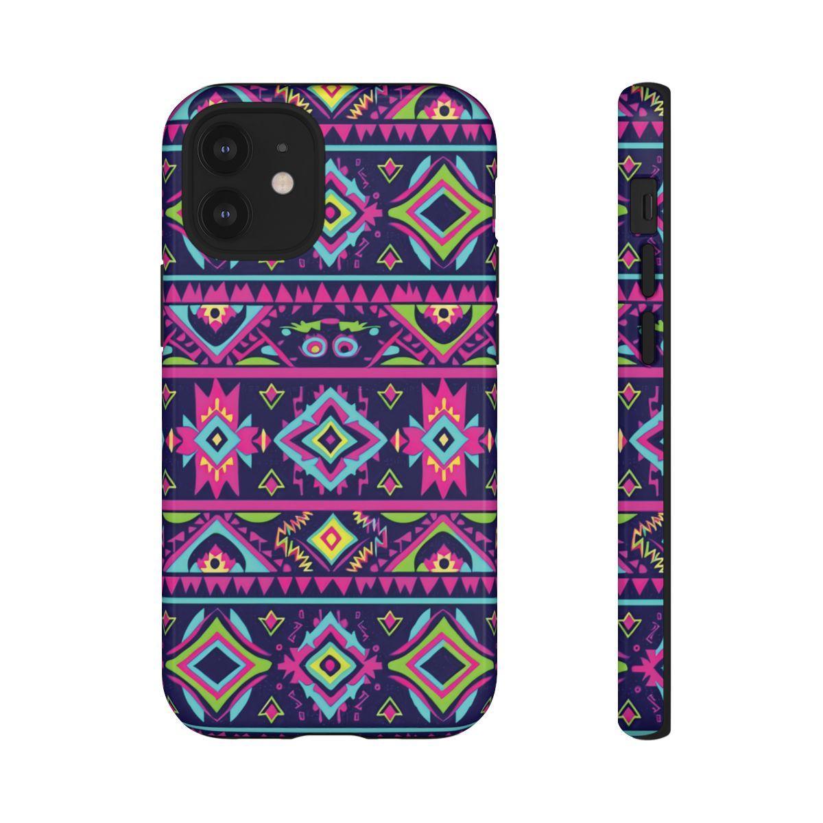 Neon Aztec Tough Case