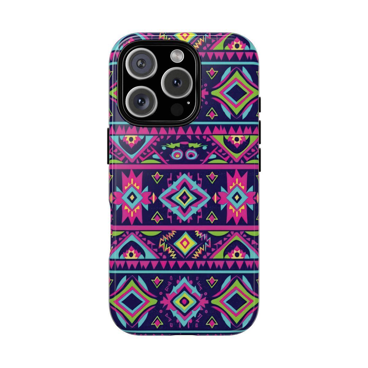 Neon Aztec Tough Case