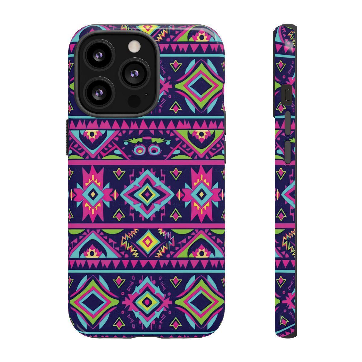 Neon Aztec Tough Case