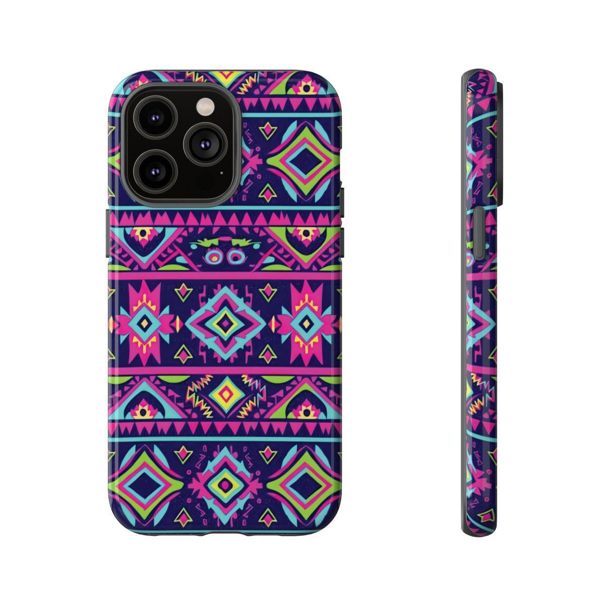 Neon Aztec Tough Case