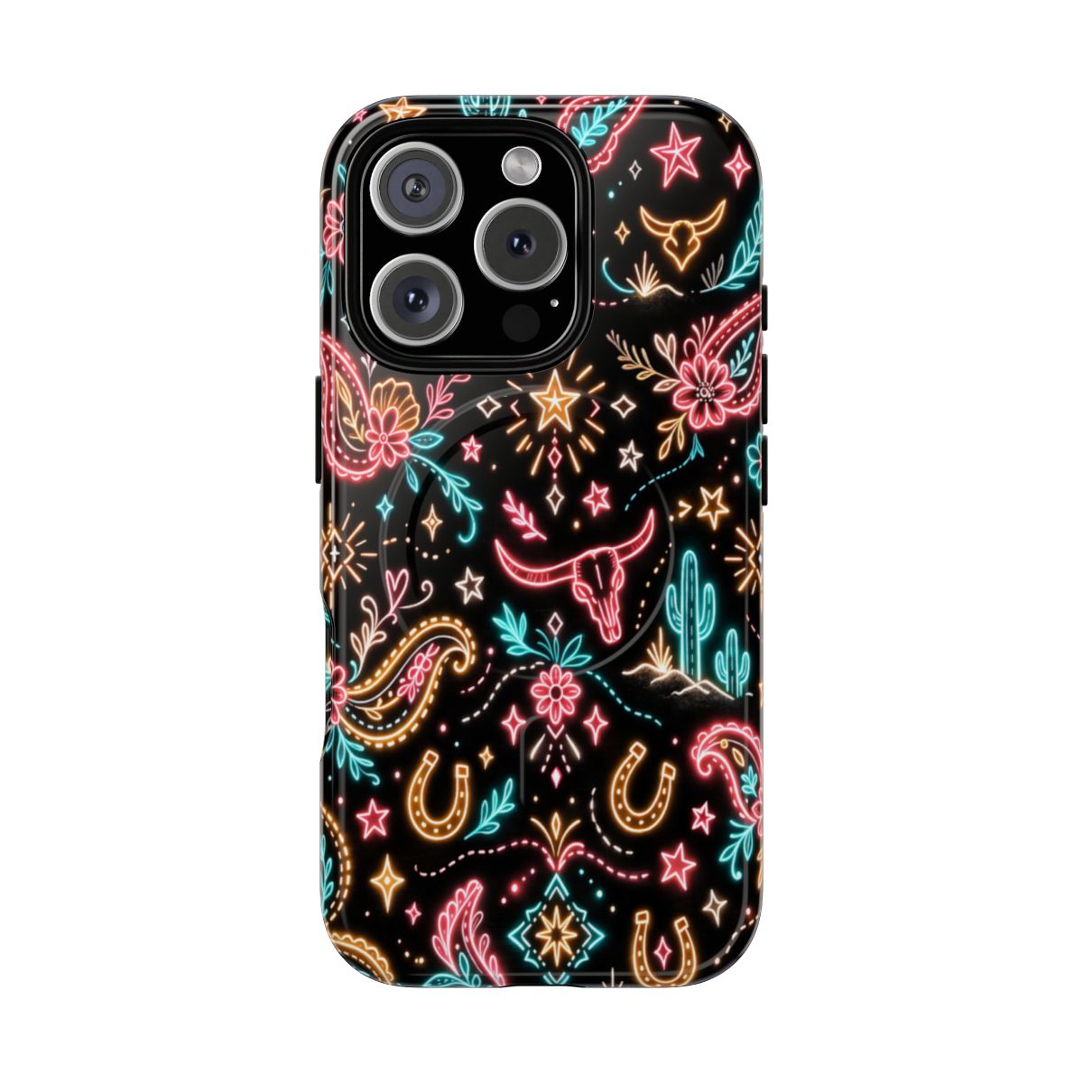 Neon Cowgirl Magnetic Case