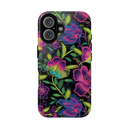 Neon Green Flowers Magnetic Case