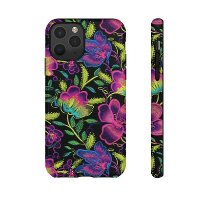Neon Green Flowers Tough Case