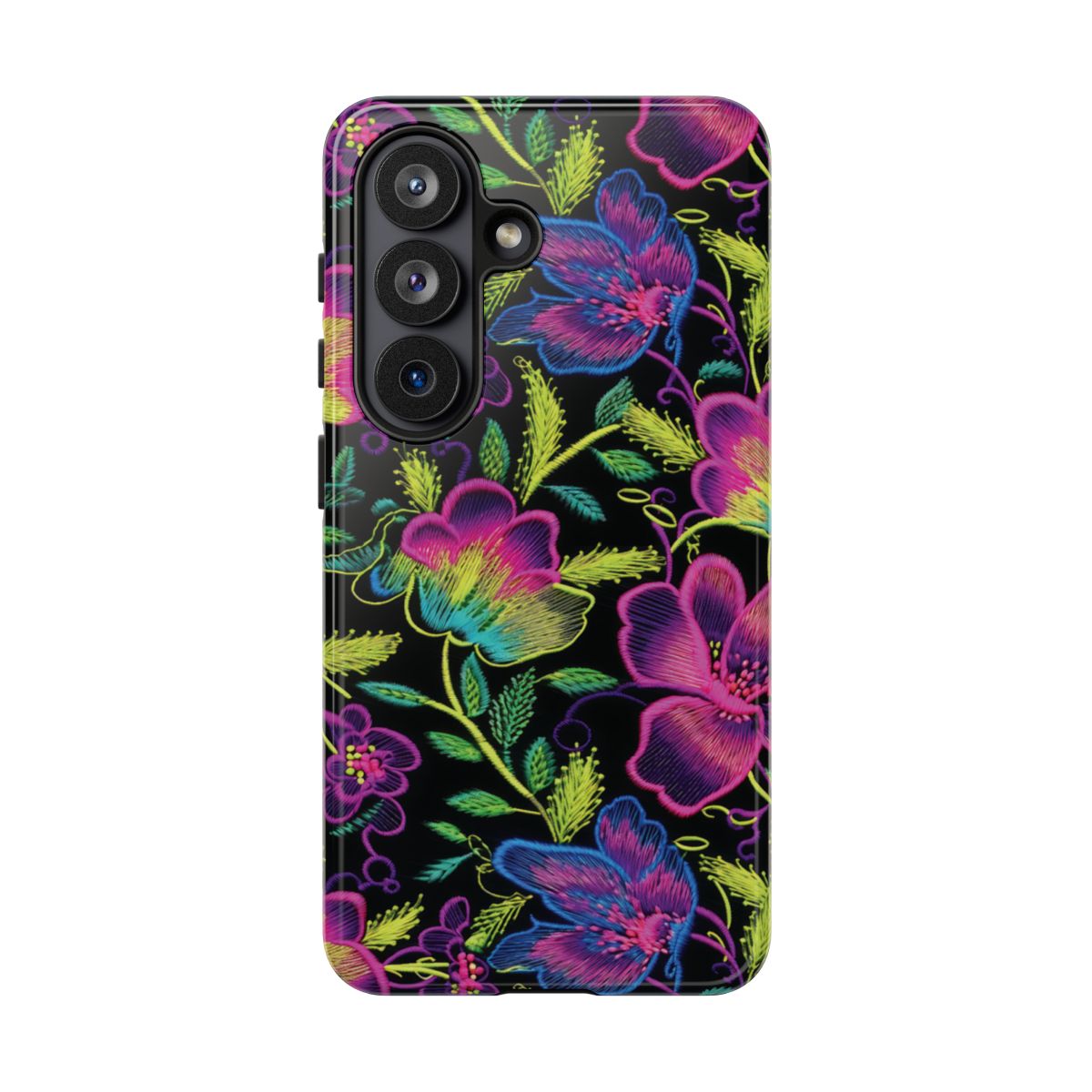 Neon Green Flowers Tough Case