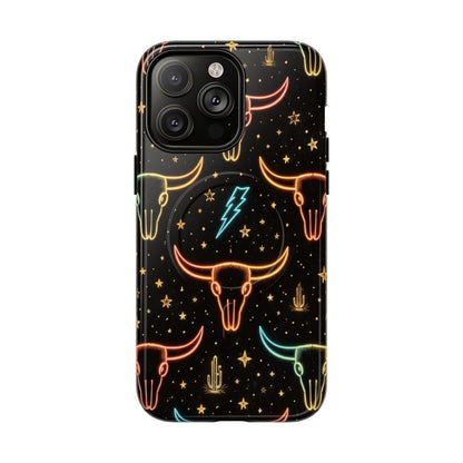 Neon Longhorns Magnetic Case