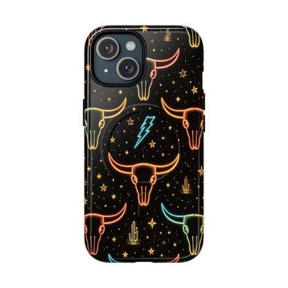 Neon Longhorns Magnetic Case