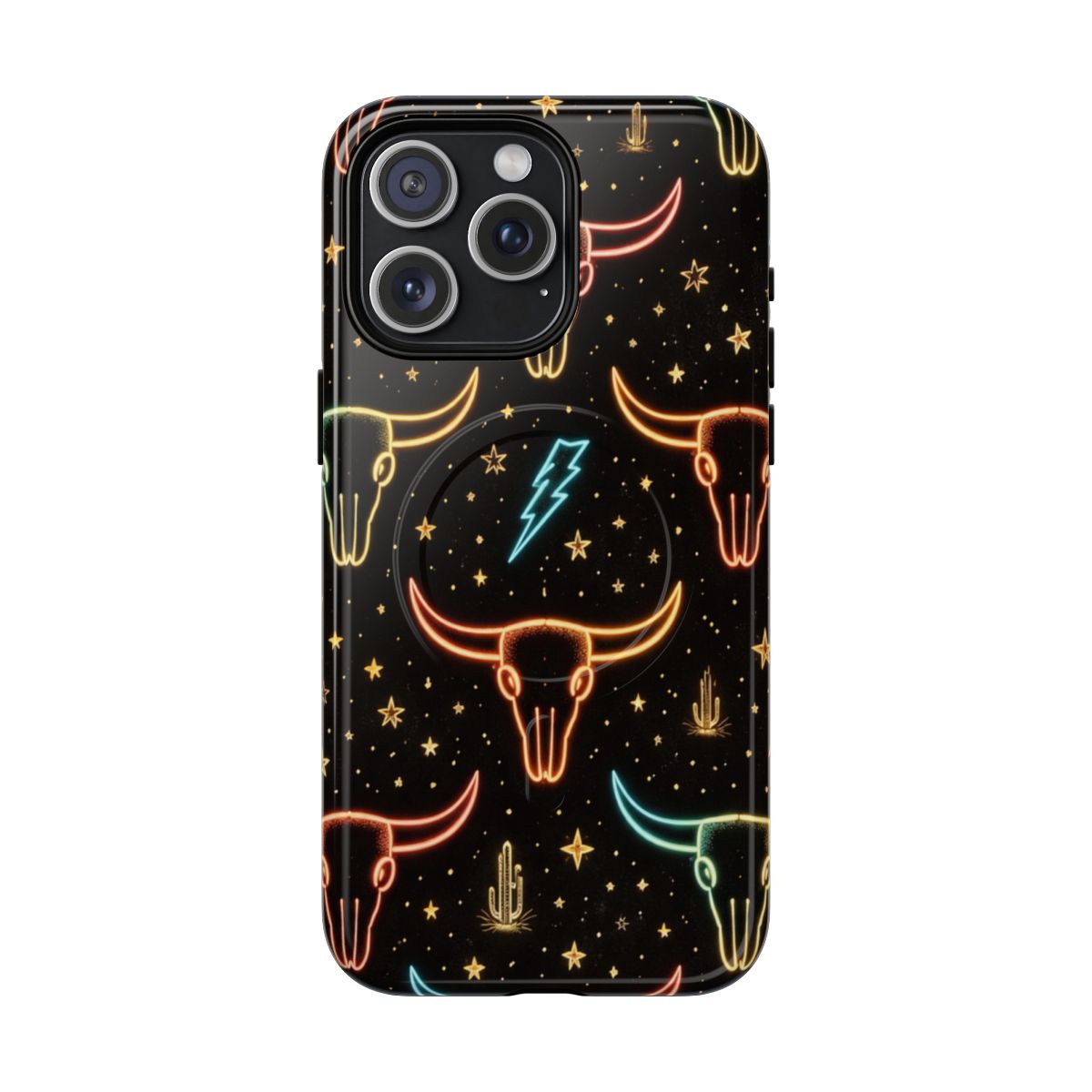 Neon Longhorns Magnetic Case