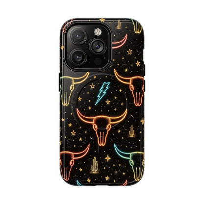 Neon Longhorns Magnetic Case